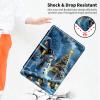 360Rotating Stand Case for 6" Kindle Paperwhite (10th Generation,2018 Release), PU Leather Folio Cover with Auto Wake/Sleep, Durable Shockproof Protective Case for Men Women, Winter Snowman view 4