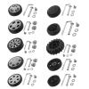 Luggage Replacement Wheels 8PCS Universal Portable Replacement Wheel Suitcase Caster Axles Repair Parts Kit for Most of Wheels Rolling Luggages(5) view 2