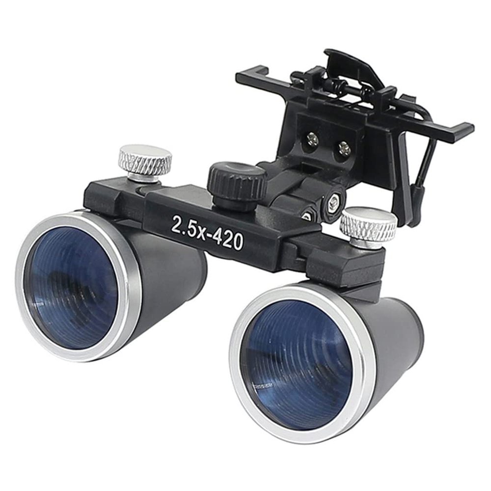 MVUYO Magnifier Binocular Magnifier Coated Optical Lens with Clip(E)