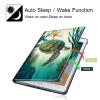360 Rotating Stand Case for 6" Kindle (11th Generation-2024/2022 Release), PU Leather Folio Cover with Auto Wake/Sleep, Durable Shockproof Protective Case for Men, Women, Turtle view 3