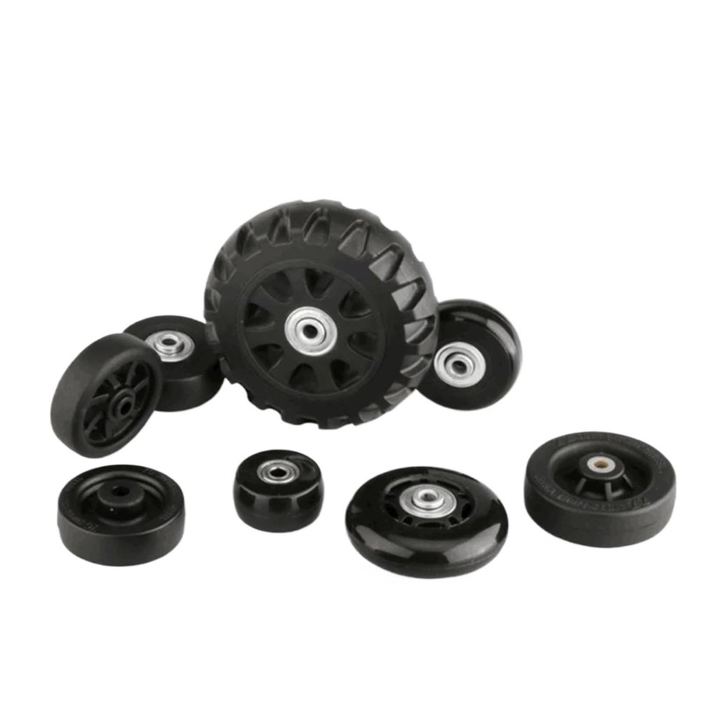 Luggage Replacement Wheels 2Pairs Universal Suitcase Wheel Trolley Case Travel Flexible Mute Luggage Suitcase Swivel Wheel Replacement Repair Accessory for Most of Wheels Rolling Luggages(Fj5714)