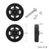Luggage Replacement Wheels 2Pairs Universal Suitcase Wheel Trolley Case Travel Flexible Mute Luggage Suitcase Swivel Wheel Replacement Repair Accessory for Most of Wheels Rolling Luggages(Fj5714) view 2