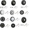 Luggage Replacement Wheels 2Pairs Universal Suitcase Wheel Trolley Case Travel Flexible Mute Luggage Suitcase Swivel Wheel Replacement Repair Accessory for Most of Wheels Rolling Luggages(Fj5714) view 3
