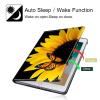 360Rotating Stand Case for 6.8" Kindle Paperwhite (11th Generation-2021) & Kindle Paperwhite Signature Edition, Durable PU Leather Cover with Auto Wake/Sleep for Men, Women, Butterfly Sunflower view 3