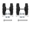 Luggage Replacement Wheels 4Pairs Black Luggage Replacement Wheel with Screw Travel Luggage Replace Caster Parts Repair Components for Most of Wheels Rolling Luggages view 4