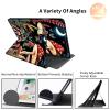 360 Rotating Stand Case for 6" Kindle (11th Generation-2024/2022 Release), PU Leather Folio Cover with Auto Wake/Sleep, Durable Shockproof Protective Case for Men, Women, Mushroom Butterfly Moon view 2