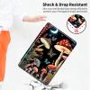 360 Rotating Stand Case for 6" Kindle (11th Generation-2024/2022 Release), PU Leather Folio Cover with Auto Wake/Sleep, Durable Shockproof Protective Case for Men, Women, Mushroom Butterfly Moon view 4