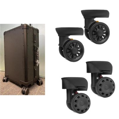 Luggage Replacement Wheels 1 Pair Trolley Caster Suitcase Replacement Parts 360 Degree Spinner Heavy Duty Repairing Wheel for Most of Wheels Rolling Luggages(3TT911571-7)
