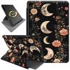 360Rotating Stand Case for 6" Kindle Paperwhite (10th Generation,2018 Release), PU Leather Folio Cover with Auto Wake/Sleep, Durable Shockproof Protective Case for Men Women, Flower Moon view 1
