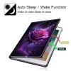 360 Rotating Stand Case for 6" Kindle (11th Generation-2024/2022 Release), PU Leather Folio Cover with Auto Wake/Sleep, Durable Shockproof Protective Case for Men, Women, Purple Rose view 3
