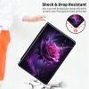 360 Rotating Stand Case for 6" Kindle (11th Generation-2024/2022 Release), PU Leather Folio Cover with Auto Wake/Sleep, Durable Shockproof Protective Case for Men, Women, Purple Rose view 4