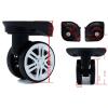 Luggage Replacement Wheels 2Pcs Silent Double Ball Bearing Luggage Replacement Wheel for All Kinds of Bags with Heavy Duty Roller for Most of Wheels Rolling Luggages(1 Pair Black New) view 2