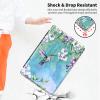 360 Rotating Stand Case for 6" Kindle 10th Generation (2019, Model: J9G29R), PU Leather Folio Cover with Auto Wake/Sleep, Durable Shockproof Protective Case for Men, Women, Hummingbird Flower view 4