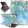 360Rotating Stand Case for 6.8" Kindle Paperwhite (11th Generation-2021) & Kindle Paperwhite Signature Edition, Durable PU Leather Cover with Auto Wake/Sleep for Men, Women, Hummingbird Flower view 1