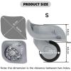 Luggage Replacement Wheels 1 Pairs Suitcase Wheels Luggage Spinner Caster Silent Replacement Parts Trolley Accessories for Most of Wheels Rolling Luggages(Grey S) view 2