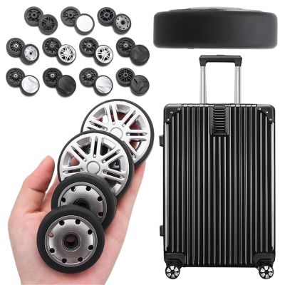 Luggage Replacement Wheels 4Pairs Suitcase Wheels Replacement Parts with Screw Travel Luggage Repair Accessories for Most of Wheels Rolling Luggages(55.5 x 12mm)