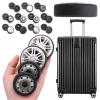 Luggage Replacement Wheels 4Pairs Suitcase Wheels Replacement Parts with Screw Travel Luggage Repair Accessories for Most of Wheels Rolling Luggages(55.5 x 12mm) view 1