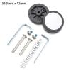 Luggage Replacement Wheels 4Pairs Suitcase Wheels Replacement Parts with Screw Travel Luggage Repair Accessories for Most of Wheels Rolling Luggages(55.5 x 12mm) view 2