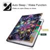 360Rotating Case for Fire HD 8 (6th/7th/8th Gen, 2016/2017/2018 Release), PU Leather Folio with Auto Wake/Sleep,Durable Shockproof Protective Cover for Fire HD 8-Inch Tablet,Glitter Blooming Flower view 3