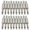 20Pcs 6.35mm 1/4 Inch Stereo TS Male Plug to Jack Male Jack for Mixer, Amp, Subwoofer view 1