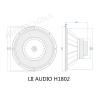 AVPLAY LII Audio 18 inch Coaxial Speaker 2025 New H1802 Two-Way Frequency Range 28-20kHz Ferrite Y35 150W (1 Pair) view 4