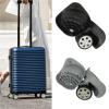 Luggage Replacement Wheels 2Pairs Trolley Case Wheel Luggage Universal Caster Suitcase Repair Parts Hardware Replacement Accessories for Most of Wheels Rolling Luggages(Black) view 3
