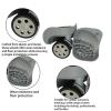 Luggage Replacement Wheels 2Pairs Trolley Case Wheel Luggage Universal Caster Suitcase Repair Parts Hardware Replacement Accessories for Most of Wheels Rolling Luggages(Black) view 4