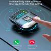 WYYHAA Bluetooth 5.3 FM Transmitter Car Adapter, Wireless Radio Music Adapter LED Display Hands-Free Calling Support USB Drive, PD & QC3.0 USB Charger view 4