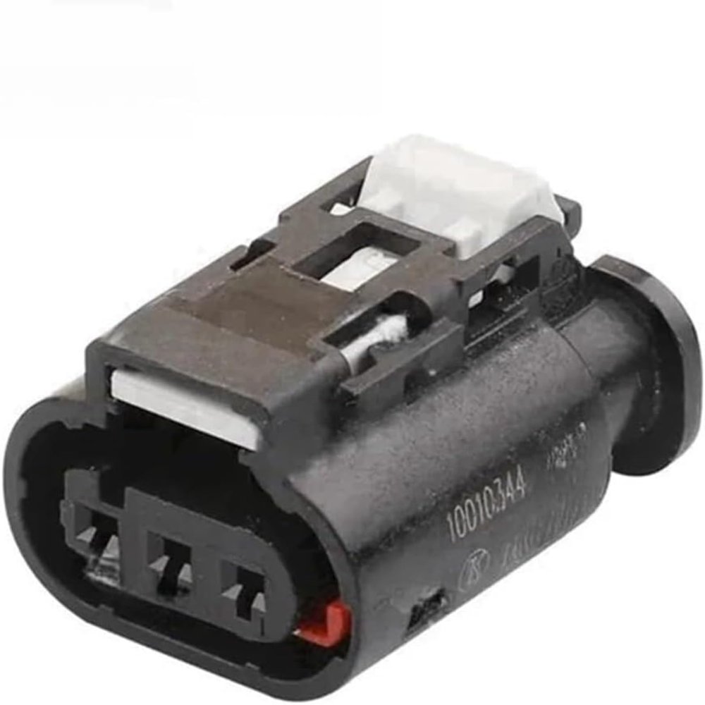 Automotive Connectors 3 Pin Car Connector Automotive Wire Connector 10010344 Easy Replacement(5pcs)(5pcs) (1pcs,Female)