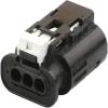 Automotive Connectors 3 Pin Car Connector Automotive Wire Connector 10010344 Easy Replacement(5pcs)(5pcs) (1pcs,Female) view 3