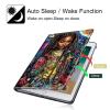 360Rotating Case for All-New Fire HD 8 & Fire HD 8 Plus Tablet (12th/10th Gen, 2024/2022/2020), PU Leather Folio Durable Shockproof Protective Case with Auto Wake/Sleep, Hip-Hop Girl view 3