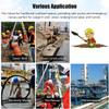 Heavy Duty Emergency Rescue Tripod Kit - Adjustable Confined Space Tripod with Fall Arrest System, 1800lbs Capacity for Deep Wells & Mine Shafts, Portable Safety Stand view 2