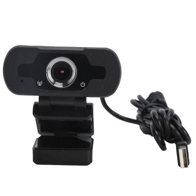 1080P Full HD Web Camera with Noise Cancelling Microphone, Wide Compatibility for Multiple OS, Manual Focus for Clarity, USB2.0 Interface, Multi Function Base for Versatile Placem