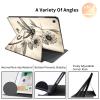 360Rotating Case for Fire HD 8 (6th/7th/8th Gen, 2016/2017/2018 Release), PU Leather Folio with Auto Wake/Sleep,Durable Shockproof Protective Cover for Fire HD 8-Inch Tablet,Vintage Dragonfly view 2