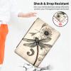 360Rotating Case for Fire HD 8 (6th/7th/8th Gen, 2016/2017/2018 Release), PU Leather Folio with Auto Wake/Sleep,Durable Shockproof Protective Cover for Fire HD 8-Inch Tablet,Vintage Dragonfly view 4