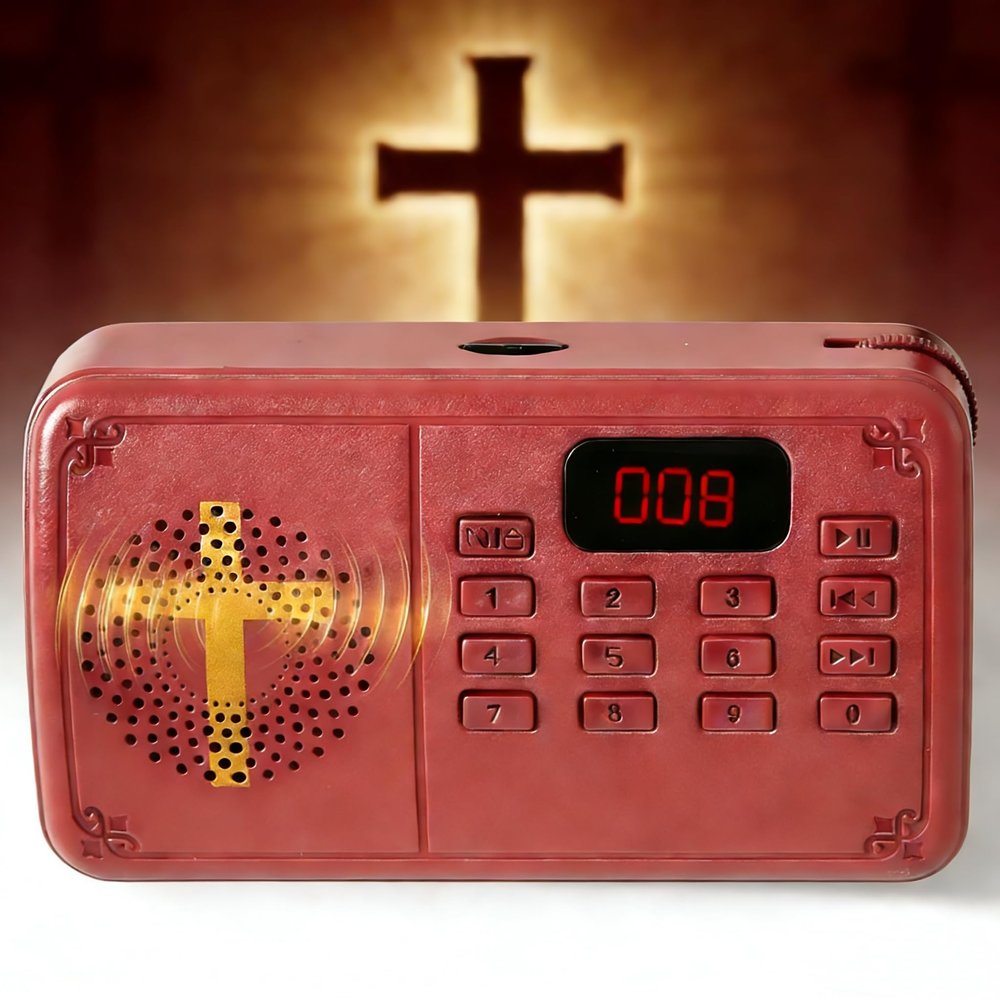 Autattooffic KJV Audio Bible Player for Seniors - Talking Electronic Bible with Old & New Testament (King James Version), Audible Audiobook for Grandma, Mother, Grandfather, Father