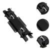 BaotyJie Wall Hanging Stand Holder Speaker Bracket Premium Portable Decoration Practical Adjustable Easy to Install for Study Bathroom, Black view 4