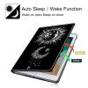 360Rotating Case for Amazon Fire Max 11 Tablet (2023 Release, 11"), PU Leather Folio Stand Cover with Auto Wake/Sleep, Durable Shockproof Protective Case for Fire Max 11 2023,Black Sun and Moon view 3