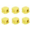 6 Pack Magnetic Cable Organizer Clips, Desktop Cord Management System with Strong Adhesive, Easy Access Cable Holder (Yellow) view 1