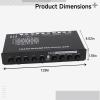 5-Band Car Audio Equalizer, Built-in Amplifier, Adjustable Subwoofer Frequency, Metal Enclosure, Cd & Aux Input for Sound Quality view 2