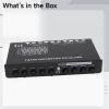 5-Band Car Audio Equalizer, Built-in Amplifier, Adjustable Subwoofer Frequency, Metal Enclosure, Cd & Aux Input for Sound Quality view 3