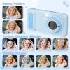 AI Everything Recognition Kids Camera for 4-12 Years Old Girls Boys, Supports 5G/2.4G Dual-Band Wi-Fi,4" LCD Touch Screen,Dual Lenes Selfie Digital Camera,Gift Ideas for Birthday Christmas Festival view 4