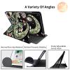 360Rotating Case for Amazon Fire Max 11 Tablet (2023 Release, 11"), PU Leather Folio Stand Cover with Auto Wake/Sleep, Durable Shockproof Protective Case for Fire Max 11 2023,Moon Flower view 2