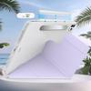 Full Protective Case Compatible With iPad Pro 13 Inch Case M4 2024 7th Generation Detachable Magnetic Cover Slim Protective Case,Multi-Angle Viewing Clear Transparent Back Shell Shockproof Cover(Purpl view 4