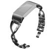 Black Zinc Alloy Replacement Band For Charge 2, Metal Chain Bracelet With Adjustable Links view 1