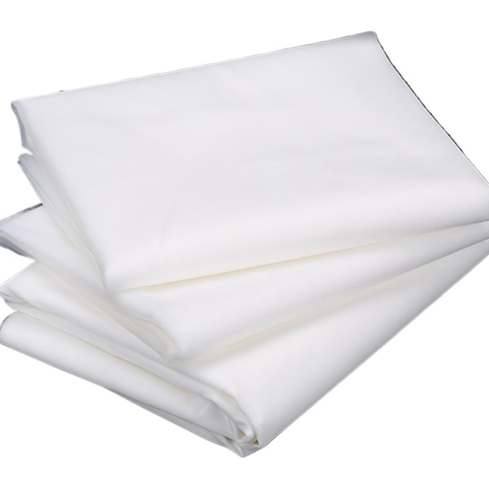 80 Mesh White Nylon Mesh Fabric - 1x1m Ripstop Nylon for Versatile Filtration Applications