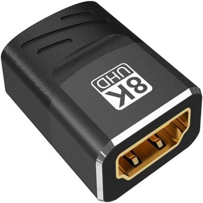 FANTIA 8K HDMI 2.1 Coupler, Socket to Socket 48Gbps, HDMI Extension 8K @ 60Hz, 4K@120Hz 1080p