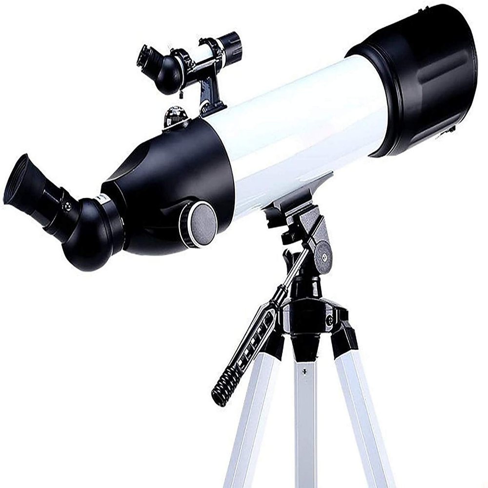 Astronomical Telescope,Telescopes for Kids Beginners,Adult 80mm Astronomy Refractor Telescope,with Adjustable Tripod,Eye