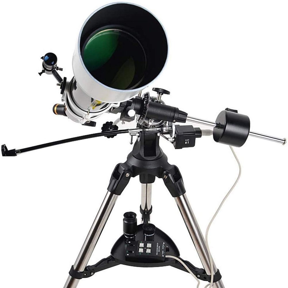 Refractive Astronomical Telescope, HD Landscape Astronomy Space Finder Telescope with Tripod for 360 Adjustment Get