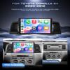 4G+64G Android 15 Car Stereo for Toyota Corolla EX 2005-2012 with Wireless Carplay Android Auto, 9 Inch 1280 * 720 Touch Screen GPS/WiFi/Bluetooth 5.0/ FM/32EQ/ SWC/Backup Camera view 2